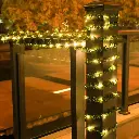 1pc Guirlande lumineuse moderne à feuilles vertes3.webp