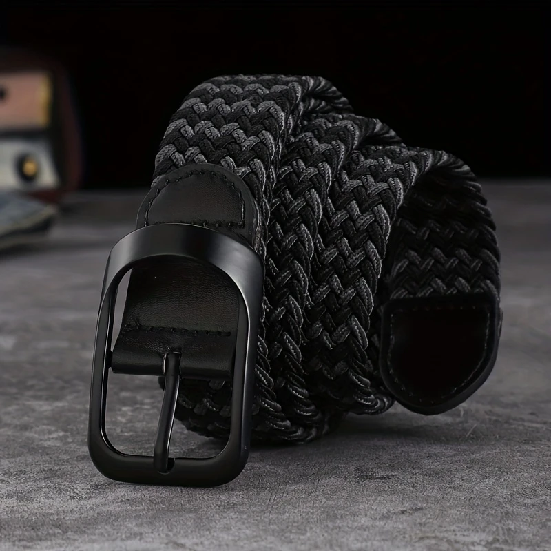 Ceinture tissée élastique pour hommes et femmes 
