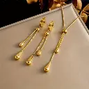 Ensemble élégant de bijoux en acier 