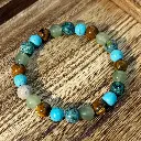 Bracelet d'anxiété fait de pierres africaines 