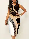 Robe Moulante Sans Manches