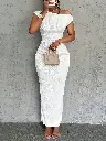 Robe Élégante à Épaules Dénudées 