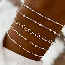 5 bracelets en fer de style bohème