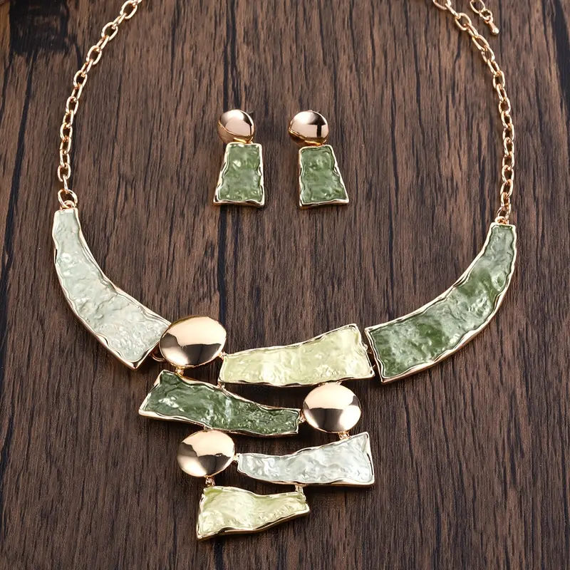 Ensemble de bijoux en alliage de zinc 