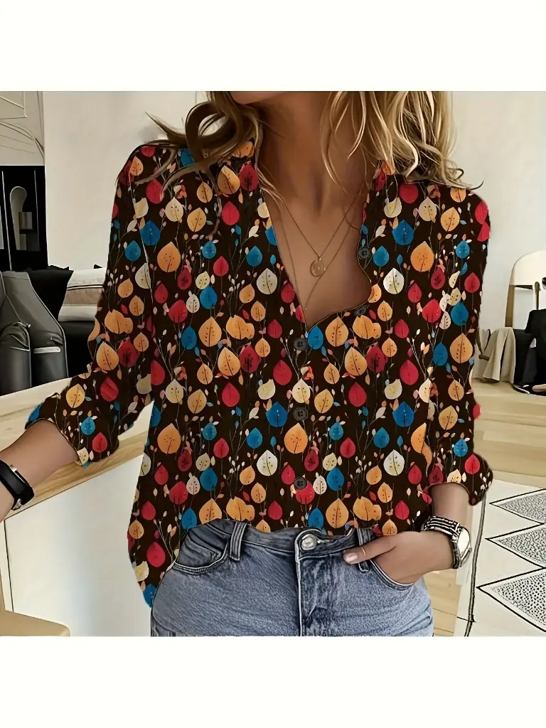 Blouse Légère à Imprimé Floral