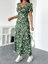 Robe en Tricot à Col V