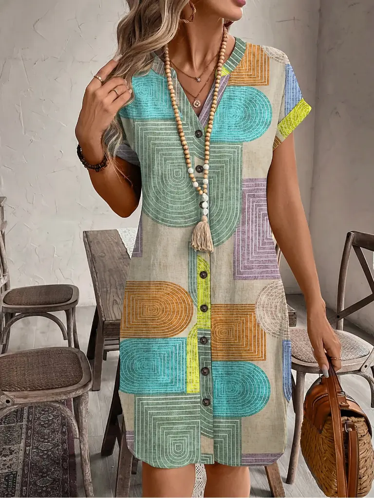 Robe d'Été Femme Imprimé