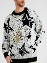 1pc Pullover décontracté à col rond pour homme