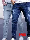 Jean Skinny Homme, 2 pièces Jeans Denim Skinny