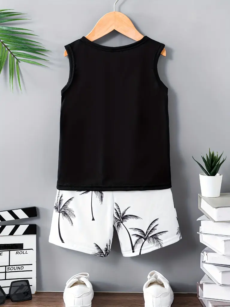 2pcs Ensemble Débardeur et Short 