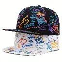 Casquette snapback colorée de style graffiti