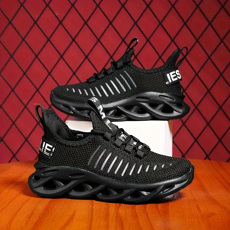 Chaussures de sport unies de style vintage pour garçons 