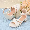 Sandales Blanches Élégantes pour Filles