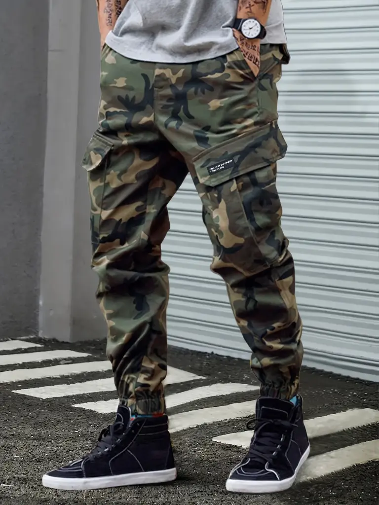 Pantalon cargo ample 