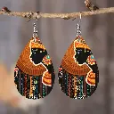 Boucles d'Oreilles Pendantes en Bois Bohol-Chic