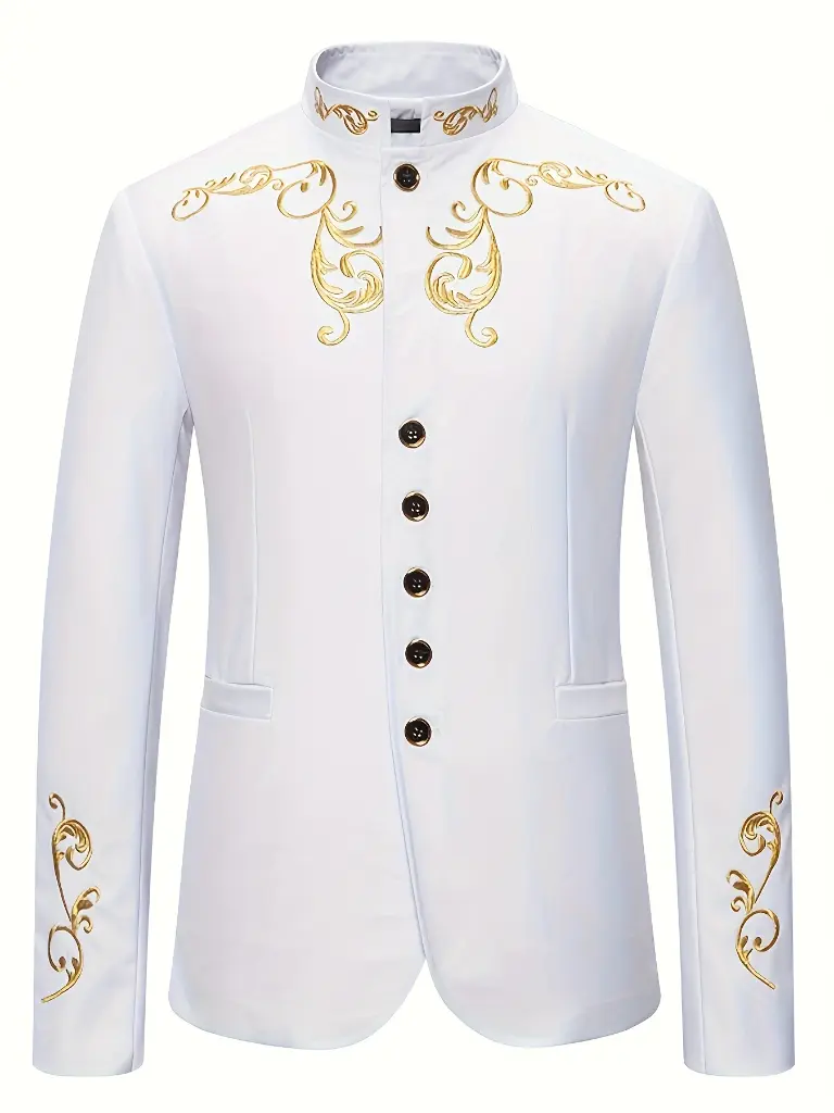 Costume de mariage brodé pour homme