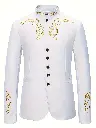Costume de mariage brodé pour homme