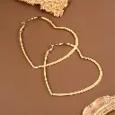 Boucles d'oreilles en forme de cœur 