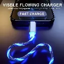 3pcs Câble de Charge Avec Lumières LED Couleurs 