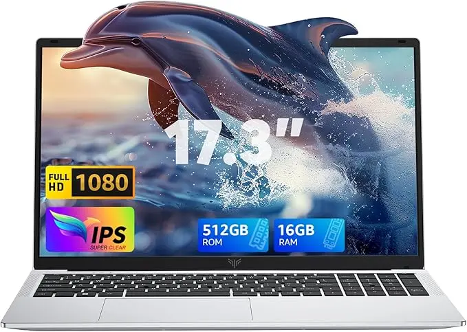 ACEMAGIC Ordinateur Portable 17,3 Pouces PC Portable 16 Go