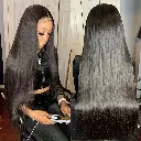 Perruques de cheveux humains droits 360 180% de densité 100% de perruques de cheveux humains pré-plumées