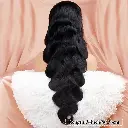 1pc 360 Lace Frontal Wig pour Femmes, Body Wave, 180% Densité, Cheveux Humains Brésilien
