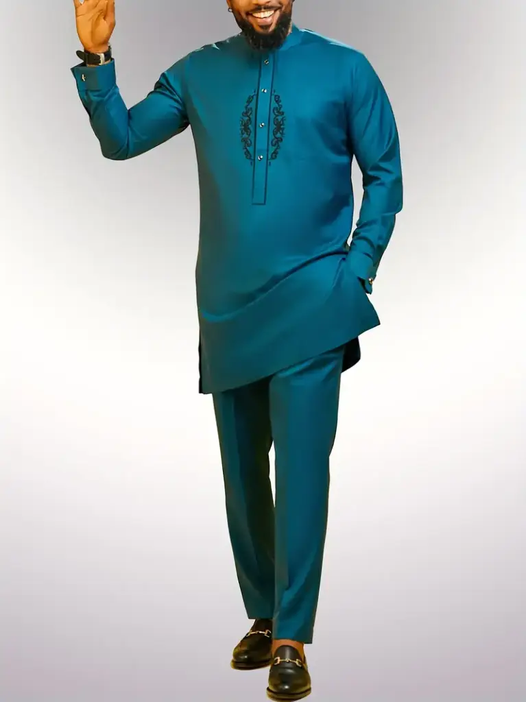 Nouveau en Automne 2024, Haut à Manches Longues pour Homme Africain Dashiki