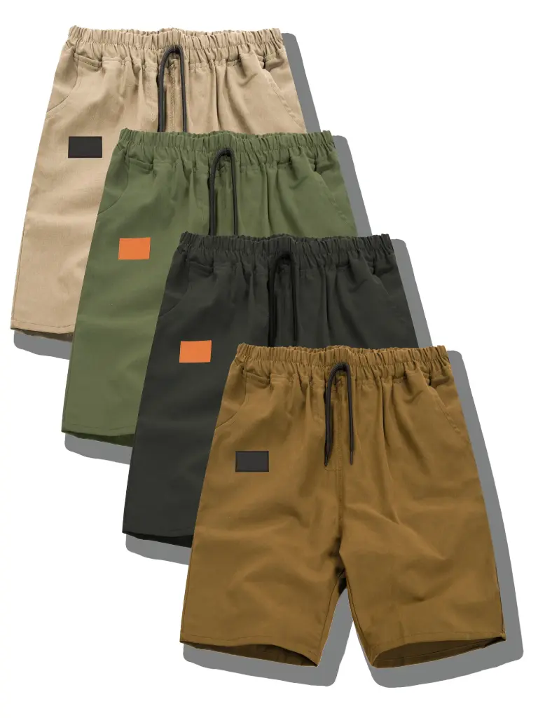 4 shorts cargo d'été pour garçons