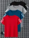 4pcs Garçons Été Ample Sports Tee