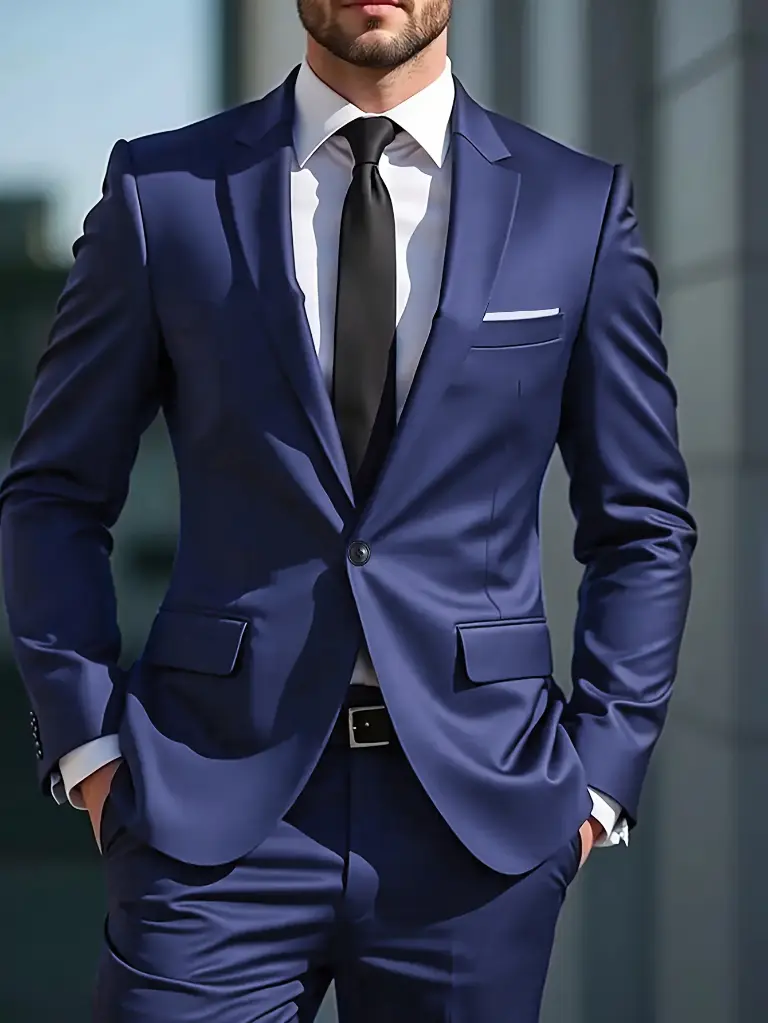 Costume deux pièces décontracté pour homme 