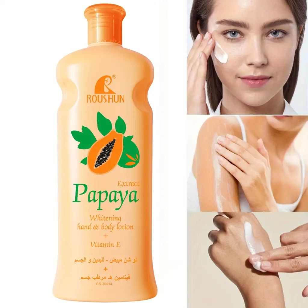 ROUSHUN Papaye Lotion Corporelle Éclaircissante, 300ml