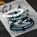 Ensemble de bracelets en cuir