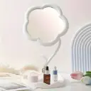 1pc trompette en boîte, miroir cosmétique en forme de fleur