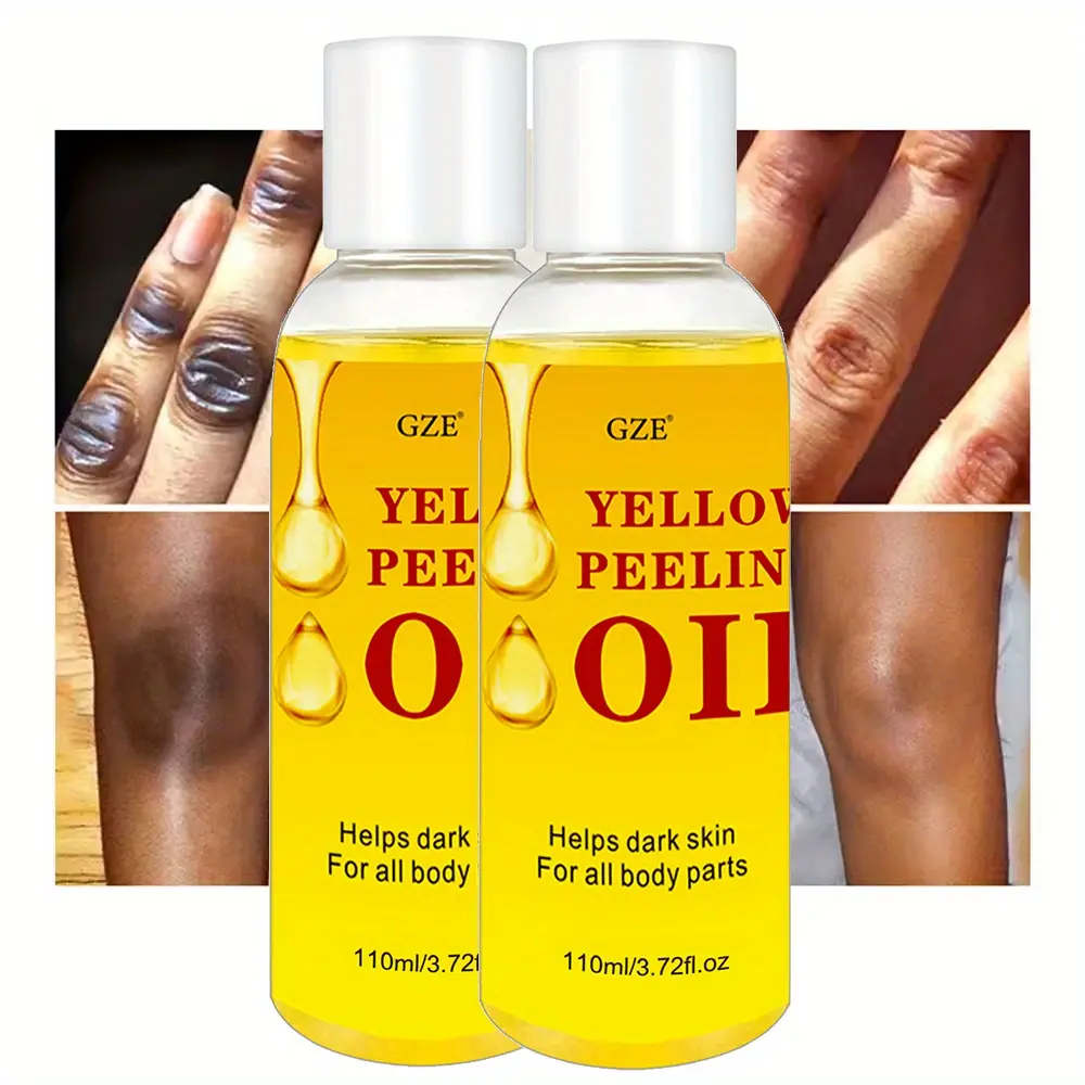 2pcs GZE Huile de pèlure jaune avec salicylate de sodium hyaluronate pour le corps