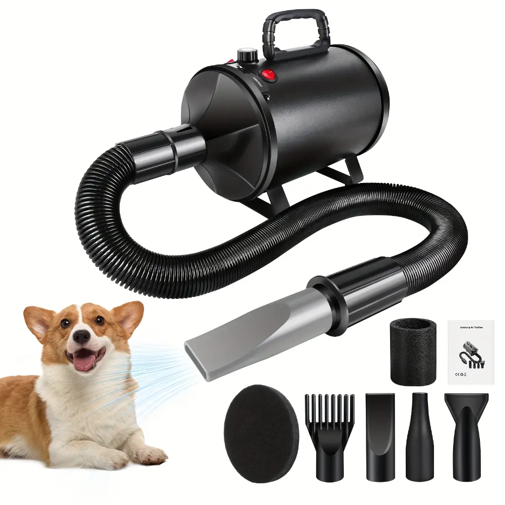 Séchoir à Poils pour Chien 3500W Ultra-Silencieux