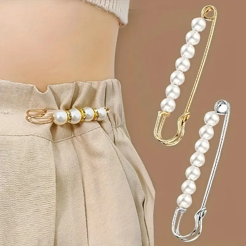 4 épingles à ceinture perles fantaisie