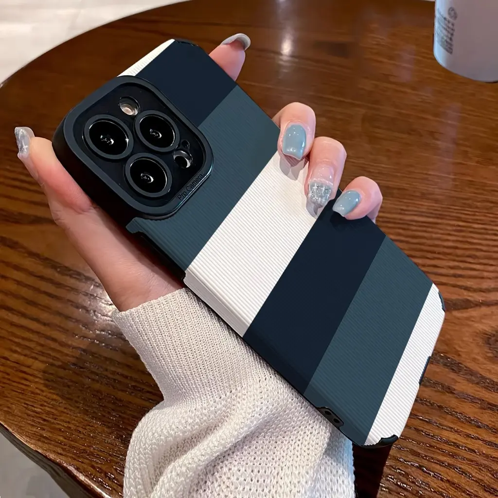 Bleu Gris Blanc Checker 