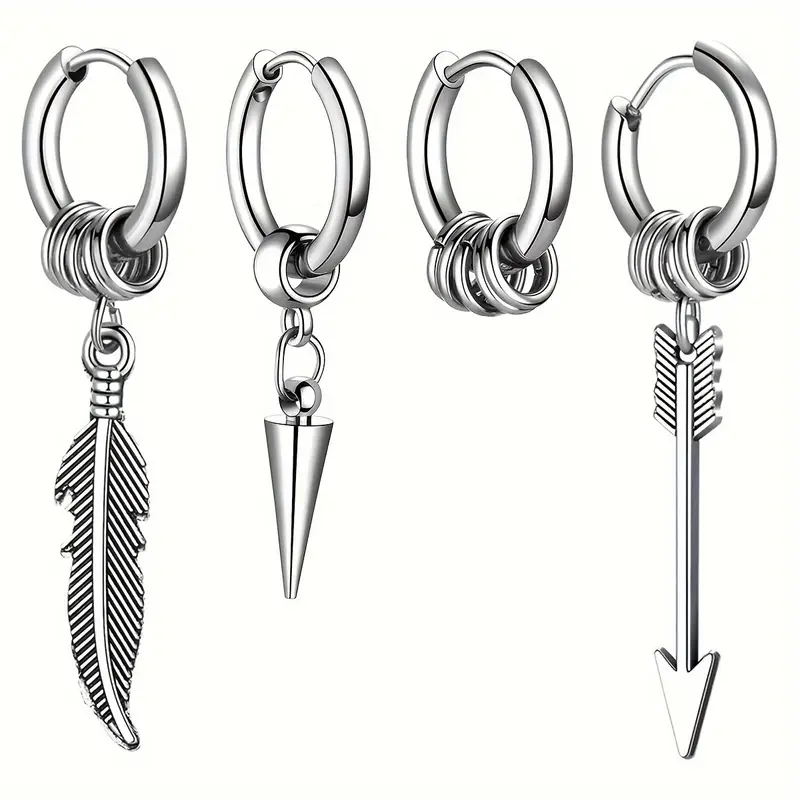 Boucles d'oreilles créoles punk
