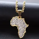 collier africaine doré