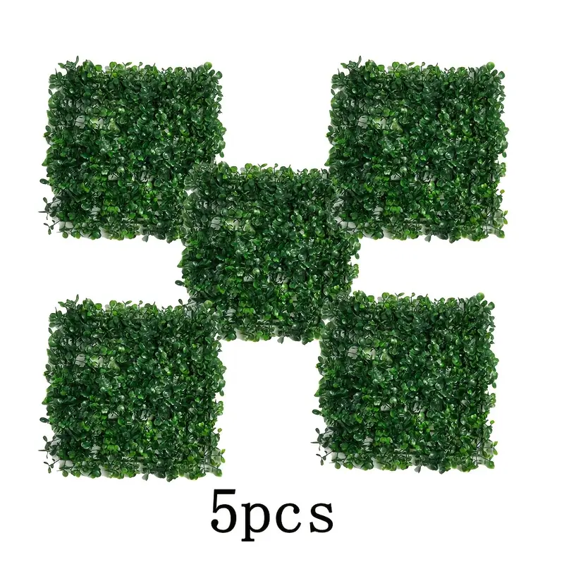 Décoration 5pcs/10pcs Panneaux Muraux en Gazon Artificiel