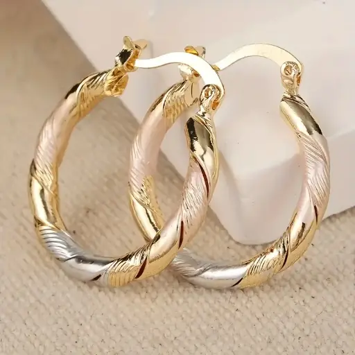 Boucles Rondes en Cuivre 