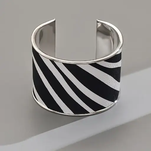 bracelet zèbre rayé