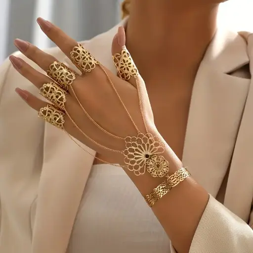 Bracelet en style gothique vintage en fer forgé
