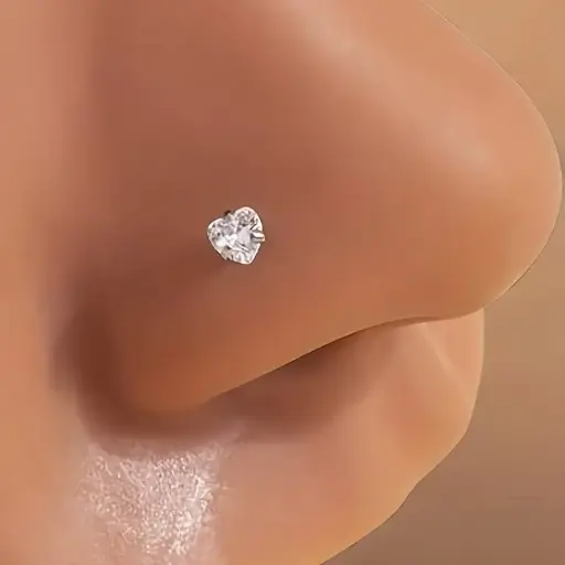 Piercing de Nez forme cœur