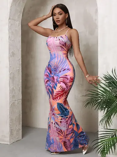 Robe Moulante Sans Manches 