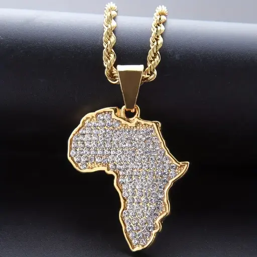 collier africaine doré