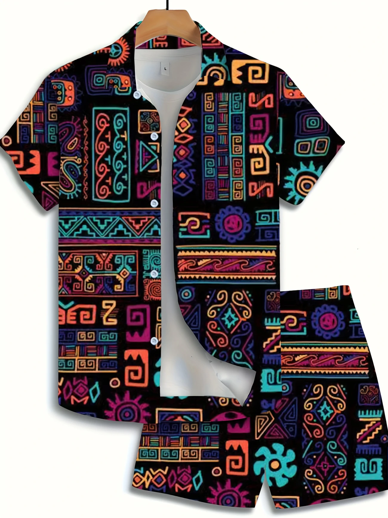 Tenue africaine décontractée 2 pièces pour hommes, 