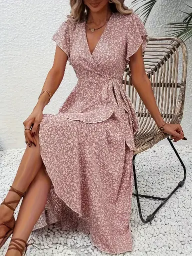 Robe à manches courtes 