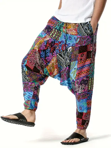 1 pc HZCX MODE HOMME Pantalon décontracté été Harem