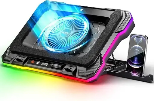 Tapis de Refroidisseur pour Ordinateur Portable de Jeu RVB
